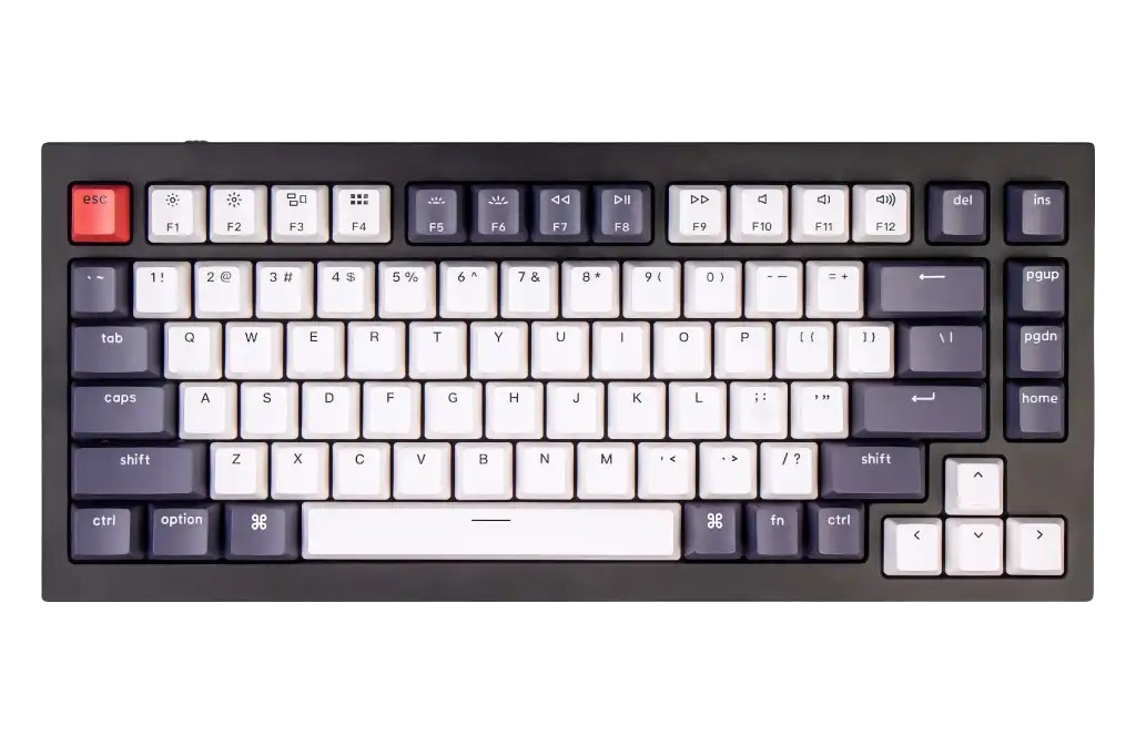 multicolored keyboard that is customizable